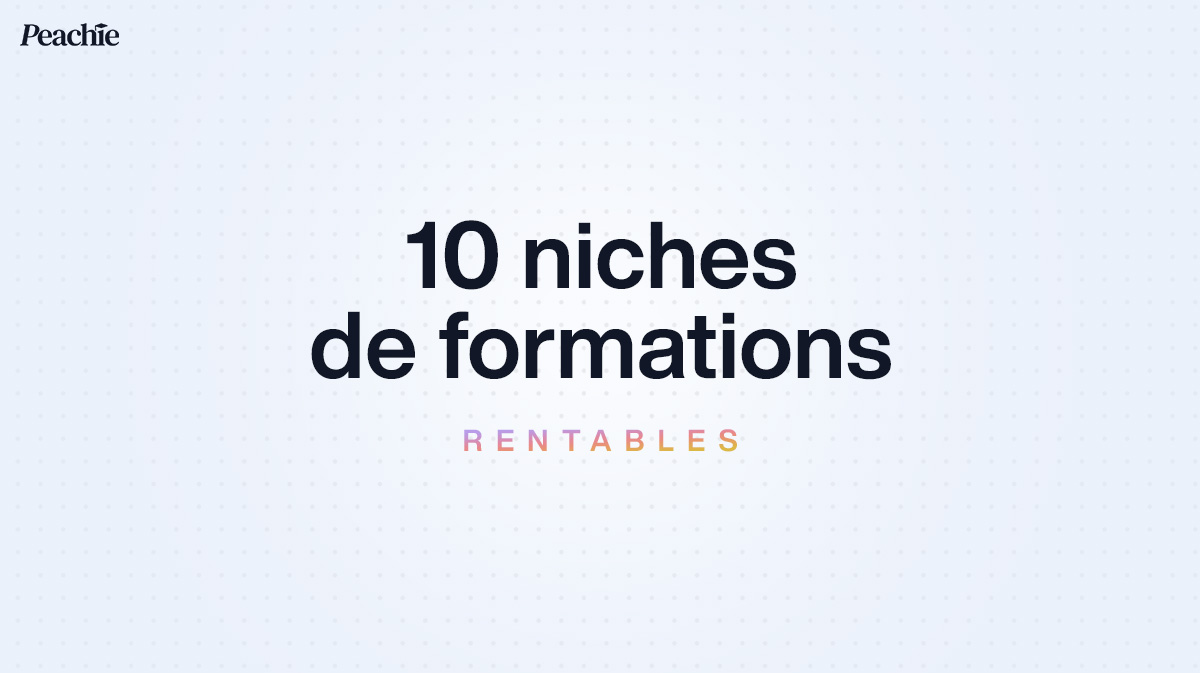 Top 10 Niches Rentables de Formation en Ligne